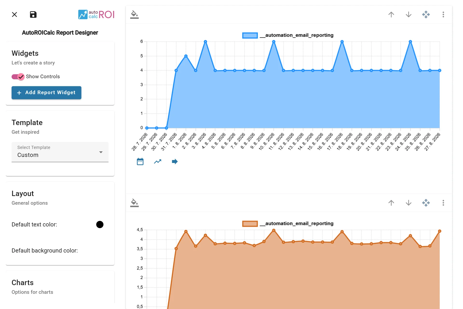 Using the report designer