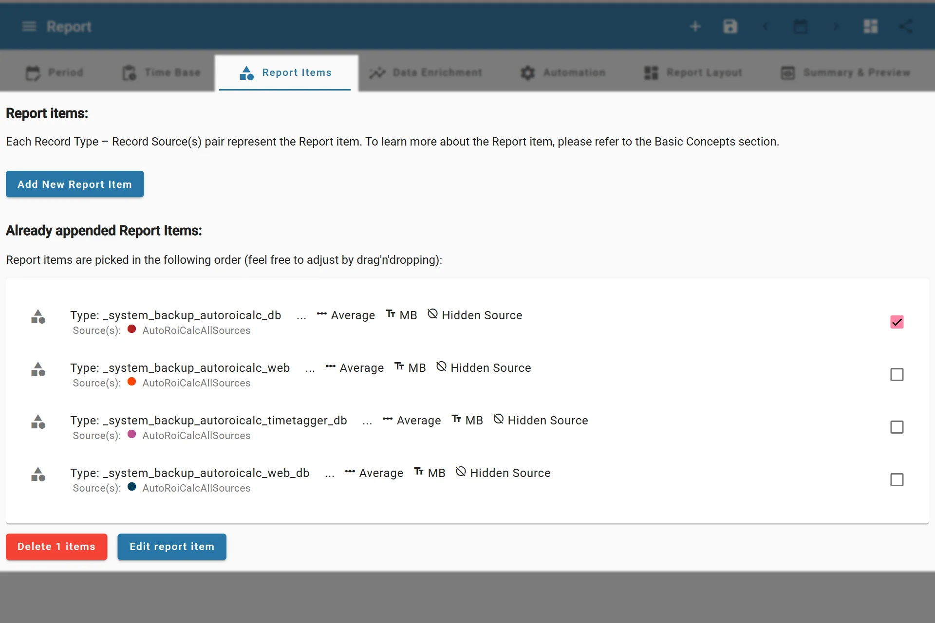 Accessing Report Items