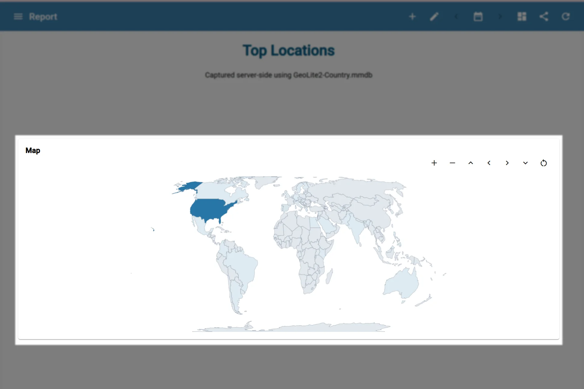 A sample usage of the Map Widget
