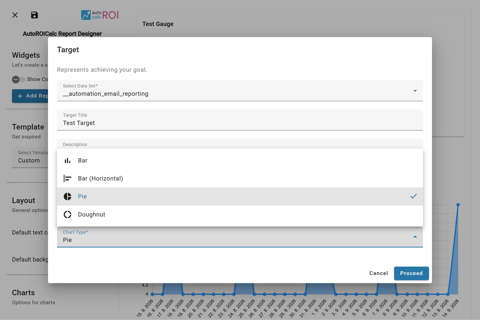 Configuring the Target Widget