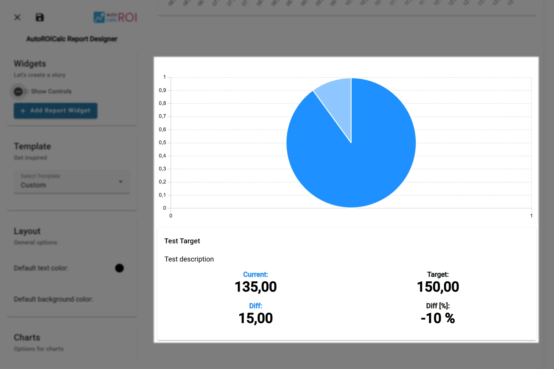 A sample usage of the Target Widget