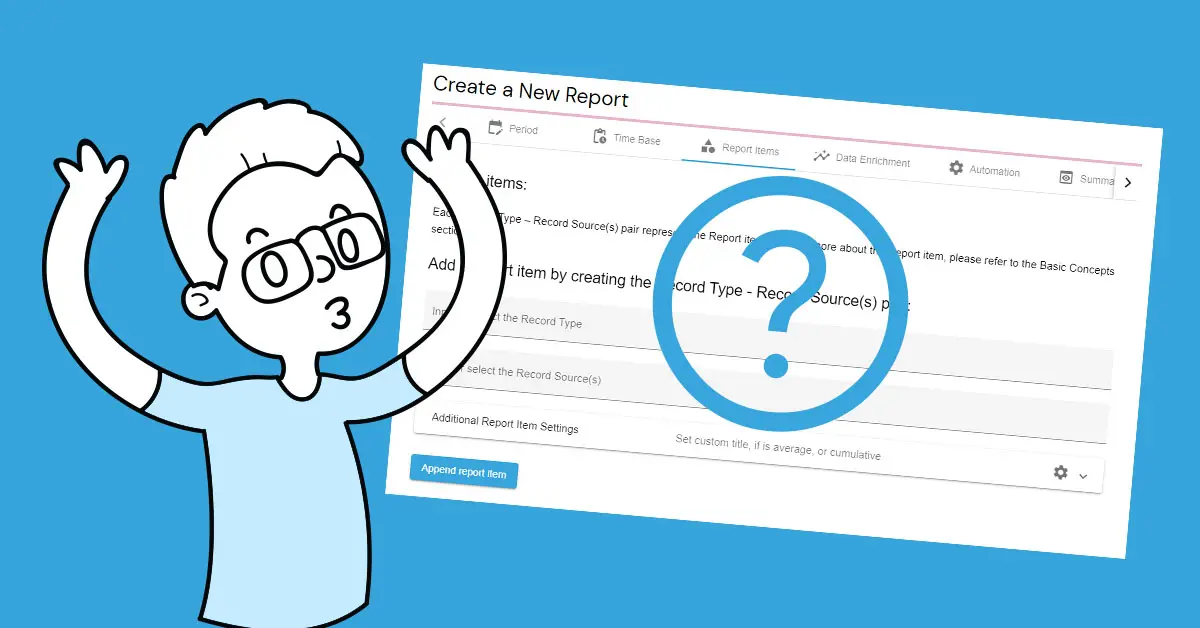 Creating your first Report