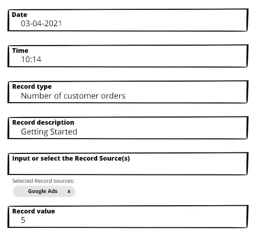 Sample AutoROICalc Record input