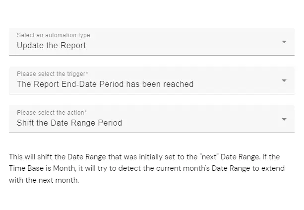 Report Date Range Auto-Update