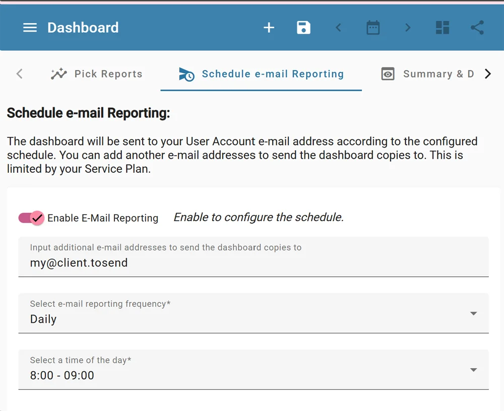 Automated Report Scheduling Sample Automated Report Scheduling Sample