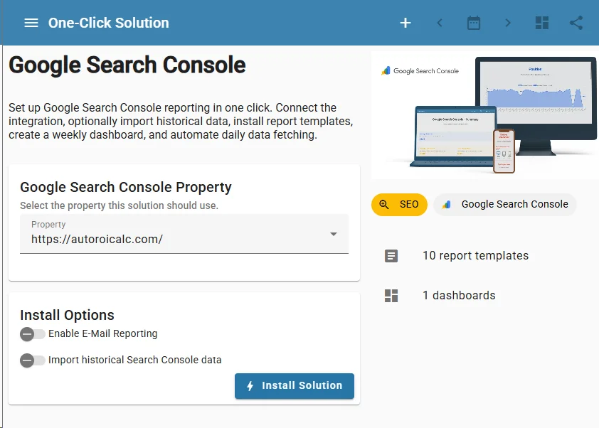 Connect Google Search Console